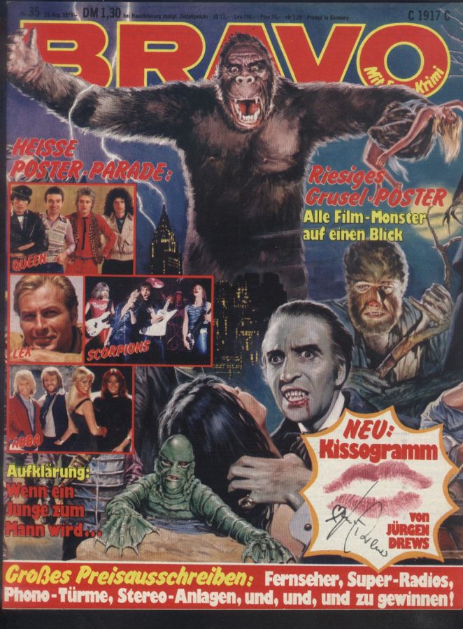 BRAVO magazine side cover Issue 35 23 August 1979