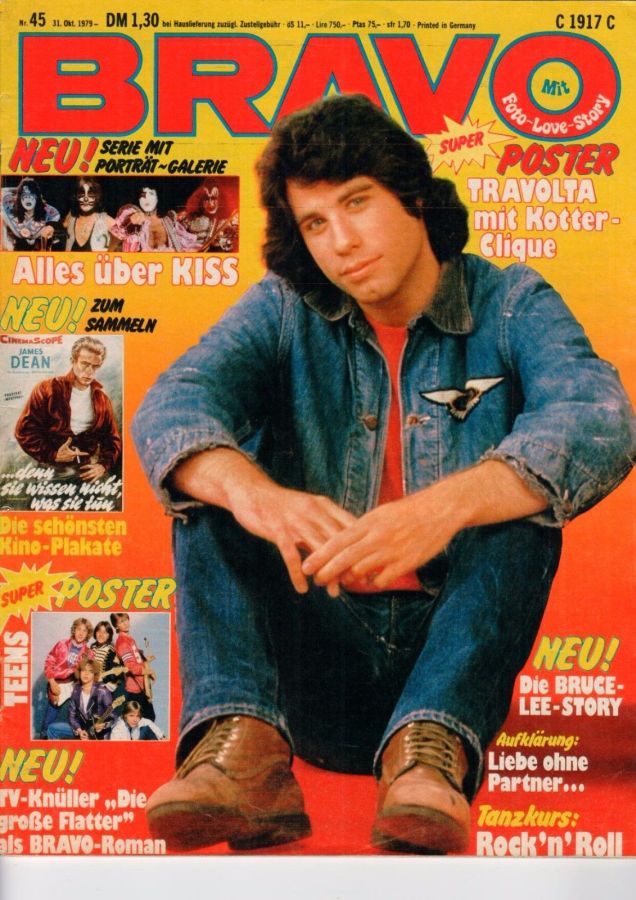 BRAVO magazine side cover Issue 45 31 October 1979