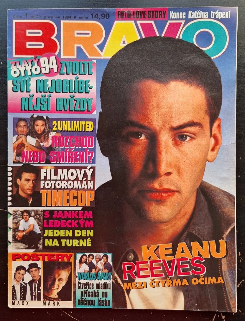 BRAVO CZECH magazine side cover  December 1994