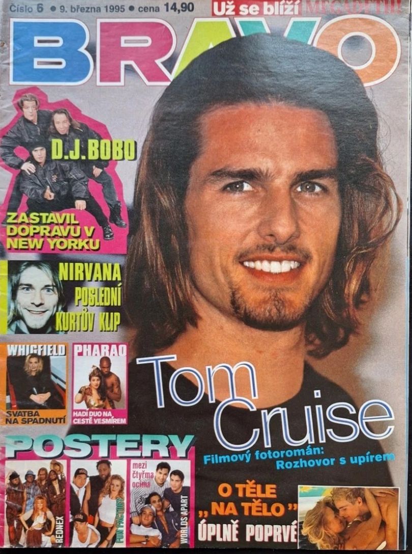 BRAVO CZECH magazine side cover  March 1995