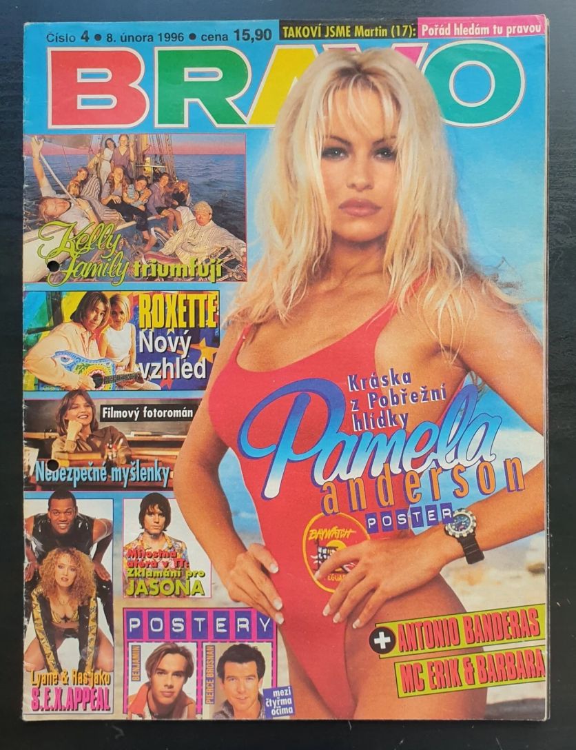 BRAVO CZECH magazine side cover  February 1996
