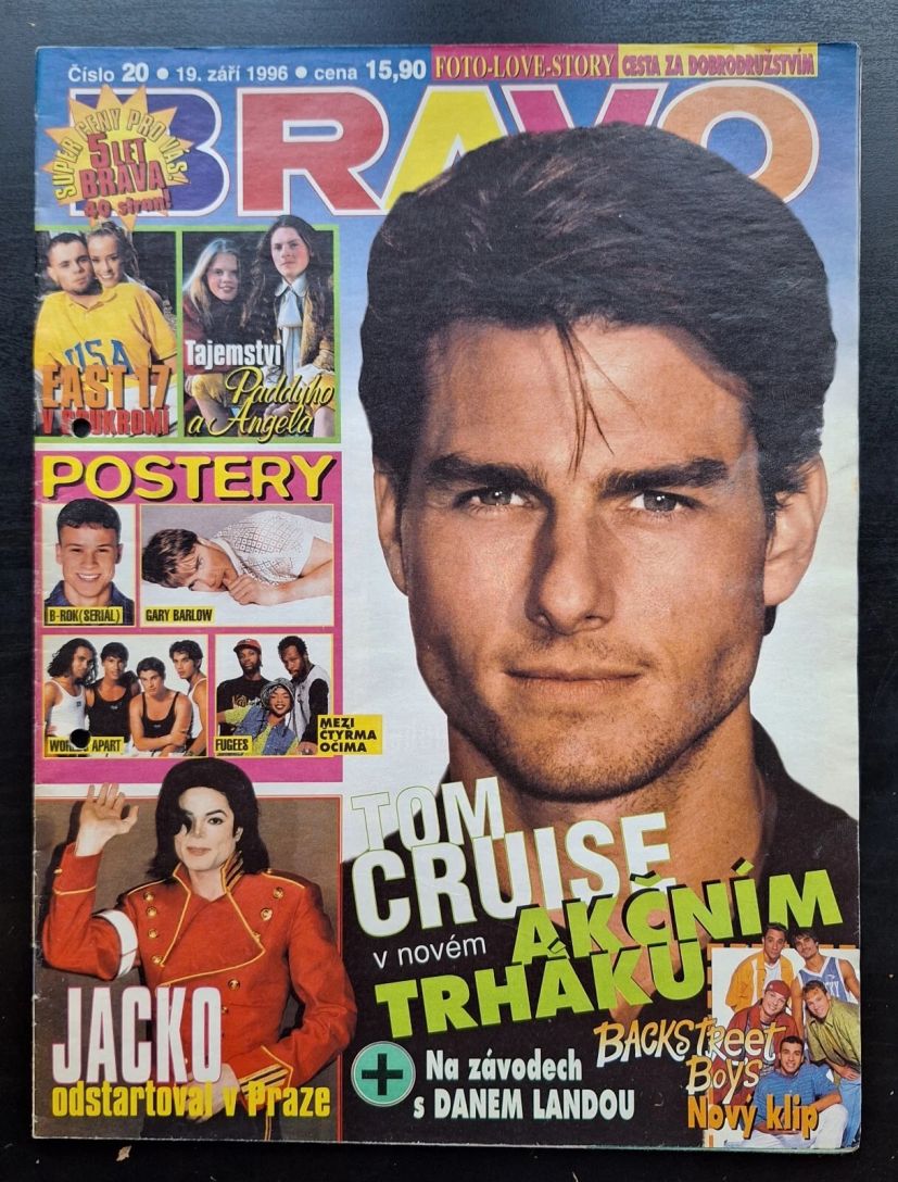 BRAVO CZECH magazine side cover  September 1996