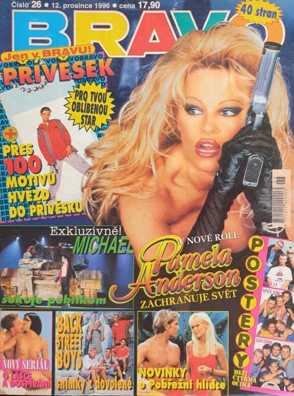 BRAVO CZECH magazine side cover  December 1996