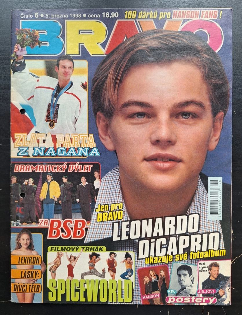 BRAVO CZECH magazine side cover  March 1998