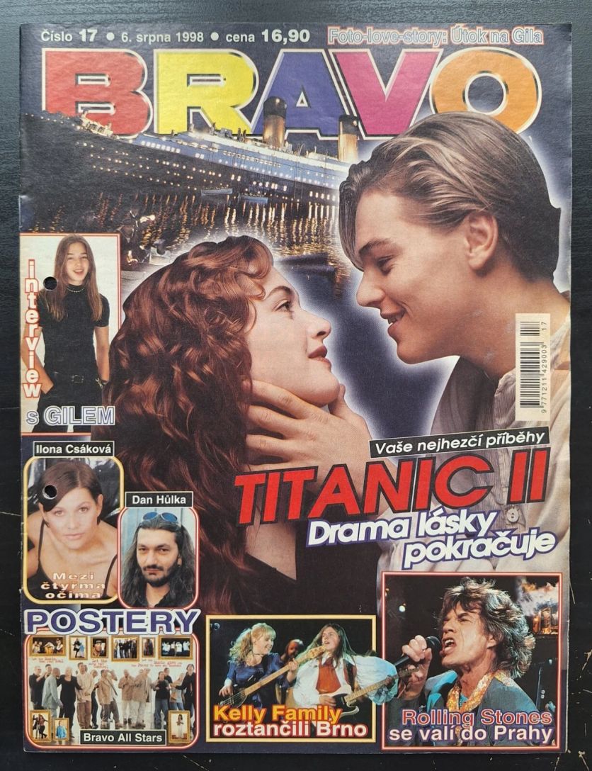 BRAVO CZECH magazine side cover  August 1998