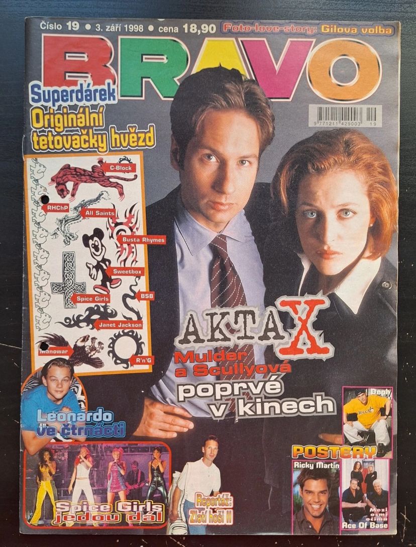 BRAVO CZECH magazine side cover  September 1998