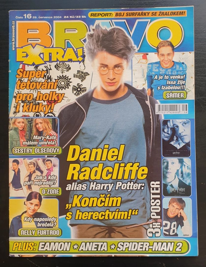BRAVO CZECH magazine side cover  July 2004