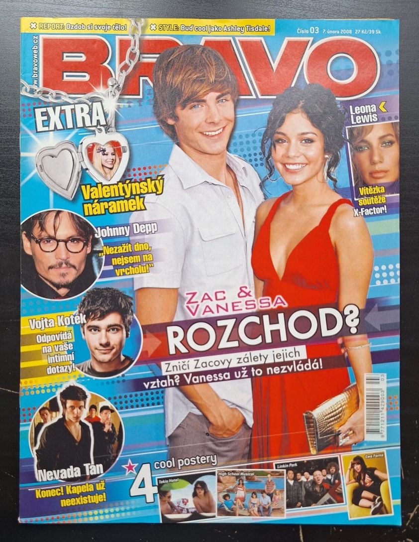 BRAVO GIRL CZECH magazine side cover  February 2008
