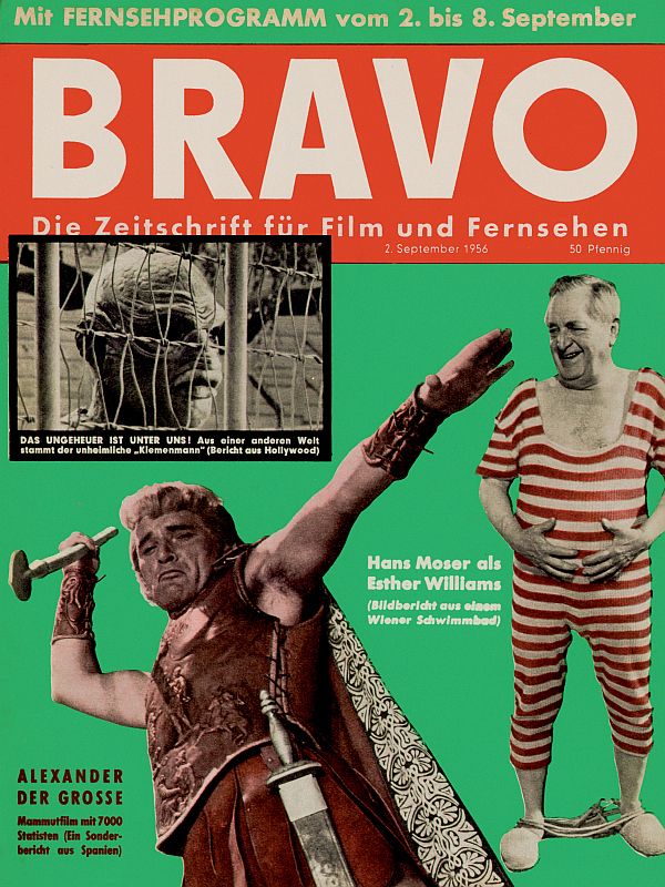 BRAVO magazine side cover Issue 2 2 September 1956