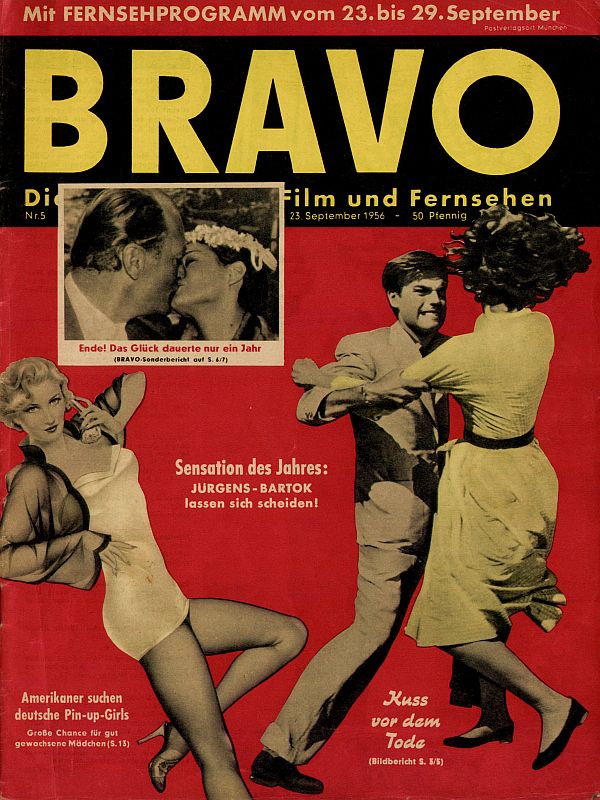 BRAVO magazine side cover Issue 5 23 September 1956