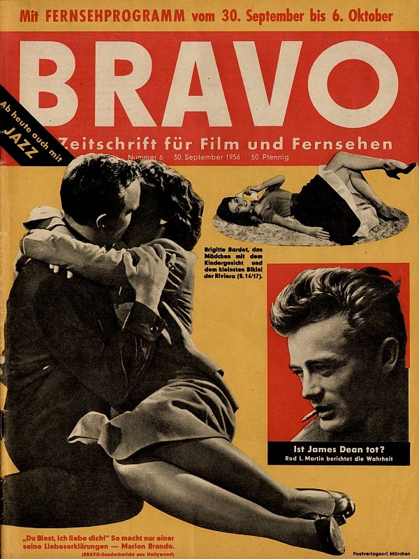 BRAVO magazine side cover Issue 6 30 September 1956