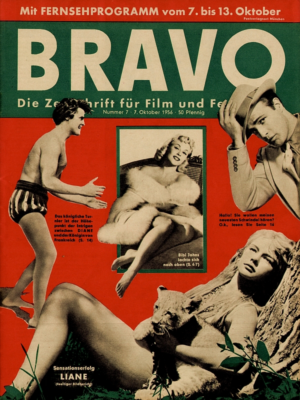 BRAVO magazine side cover Issue 7 7 October 1956