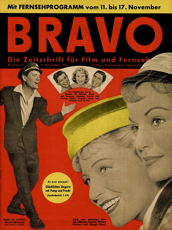 BRAVO magazine side cover Issue 12 11 November 1956