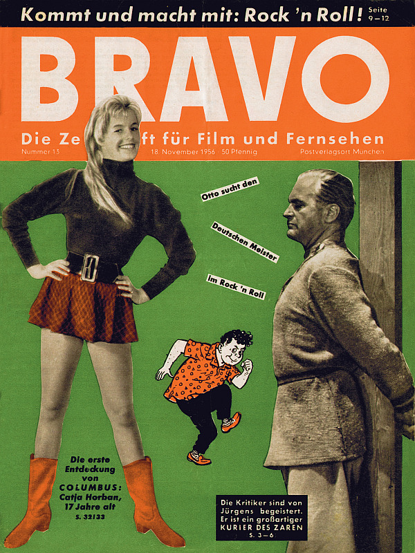 BRAVO magazine side cover Issue 13 18 November 1956