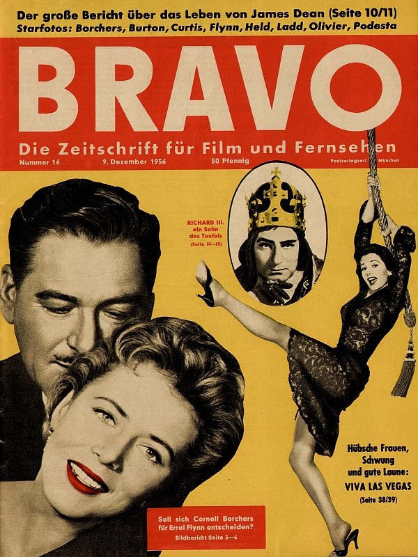 BRAVO magazine side cover Issue 16 9 December 1956