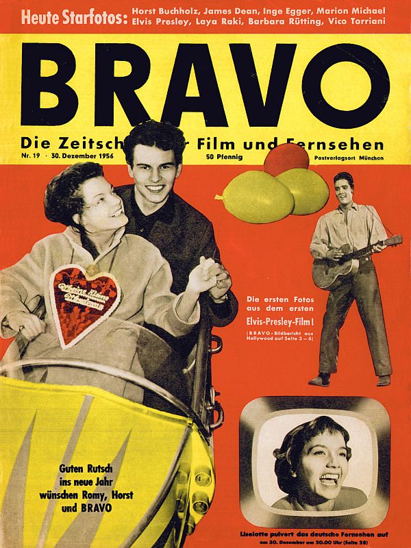 BRAVO magazine side cover Issue 19 30 December 1956