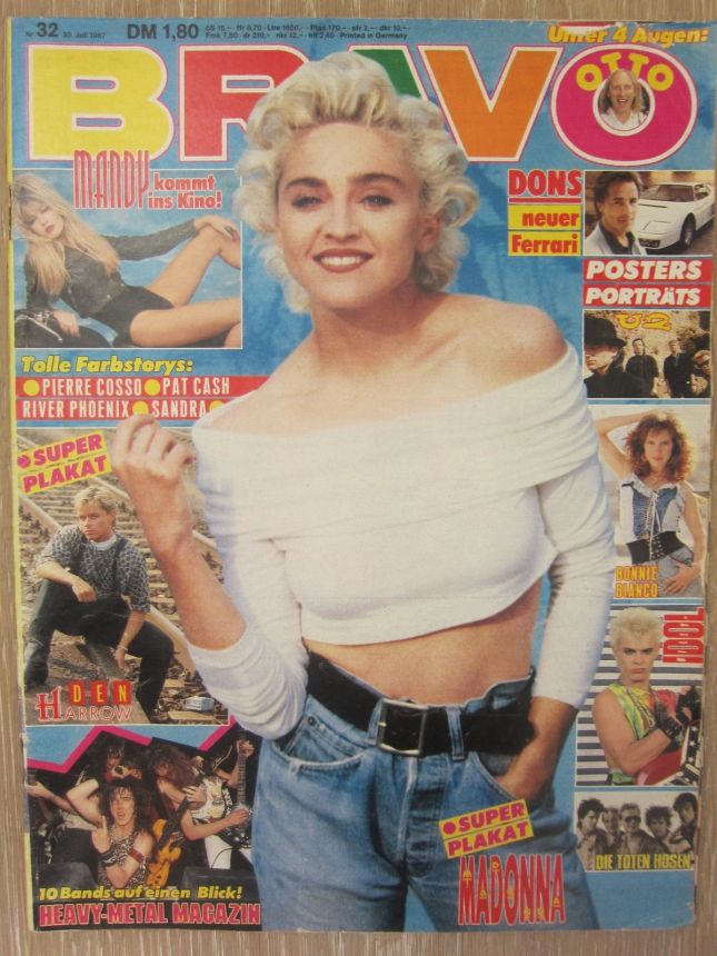 BRAVO magazine side cover Issue 32 30 July 1987
