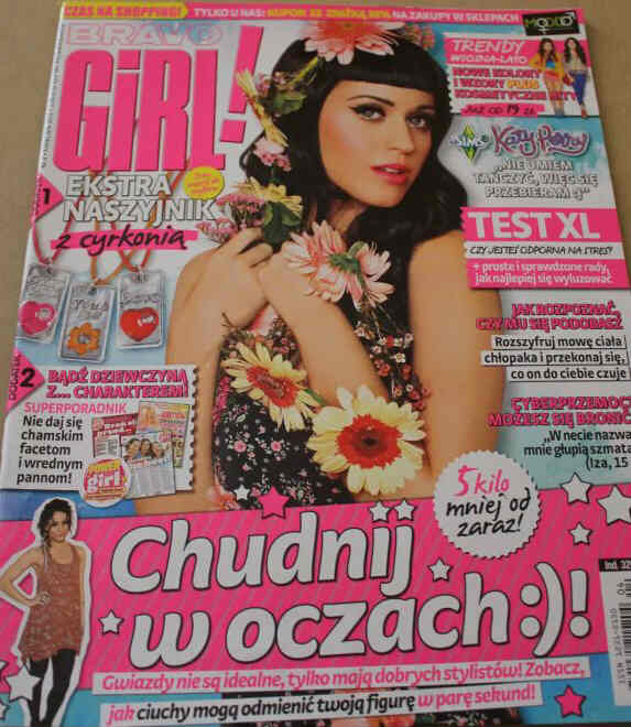 BRAVO GIRL POLAND magazine side cover  April 2012