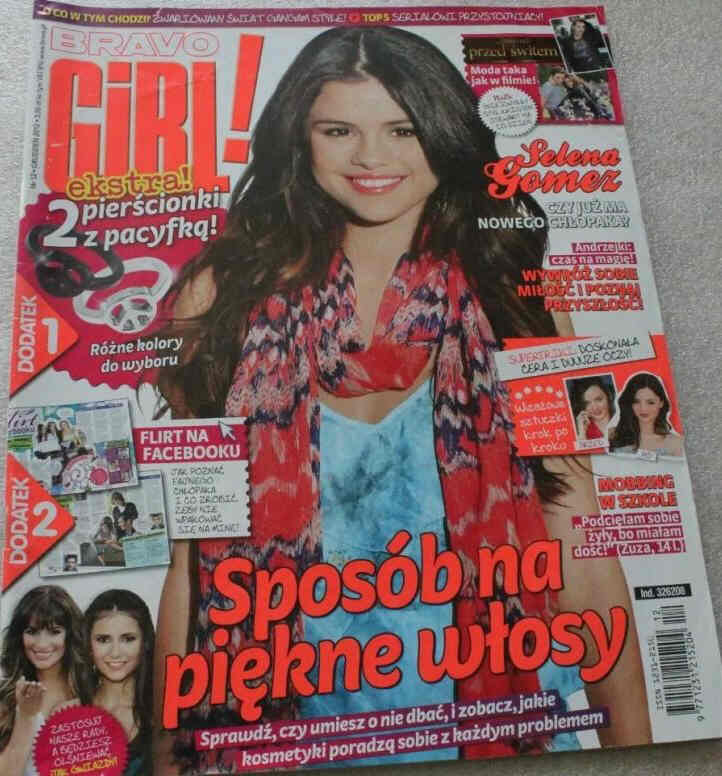BRAVO GIRL POLAND magazine side cover  December 2012