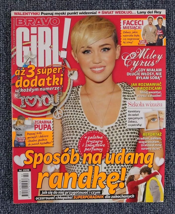 BRAVO GIRL POLAND magazine side cover  February 2013