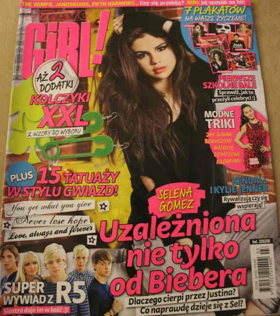 BRAVO GIRL POLAND magazine side cover  March 2014