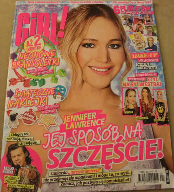 BRAVO GIRL POLAND magazine side cover  January 2015
