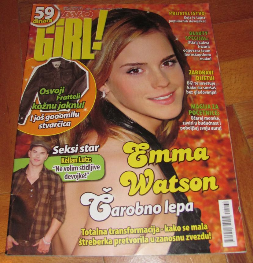 BRAVO GIRL SERBIA magazine side cover  November 2009