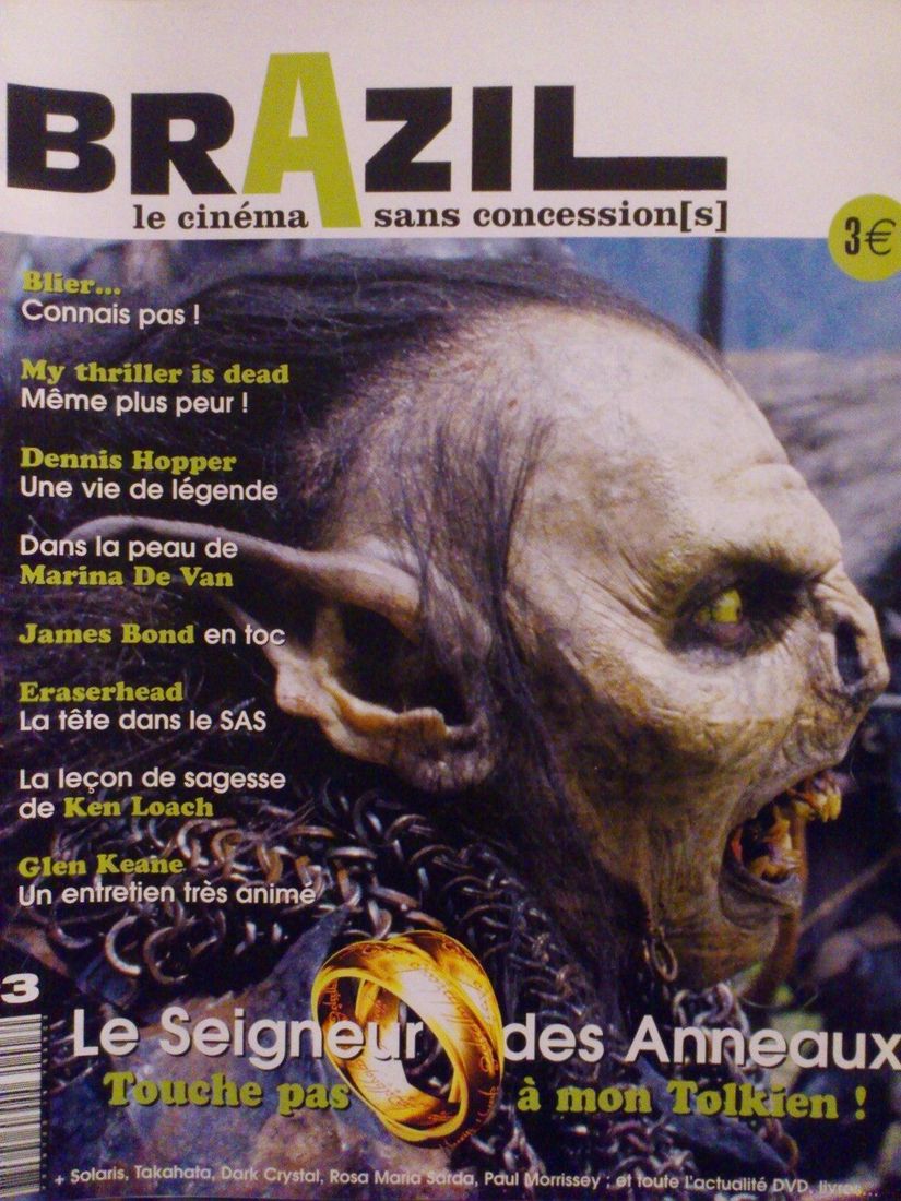 BRAZIL magazine side cover Issue 3 December 2002