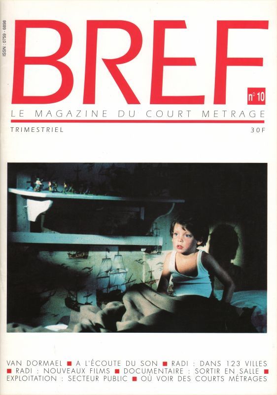 BREF magazine side cover Issue 10 August/September/October 1991