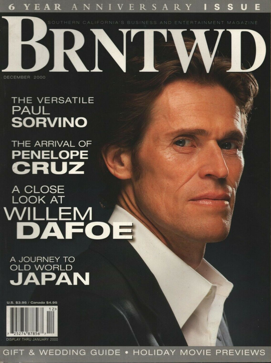 BRNTWD magazine side cover  December 2000