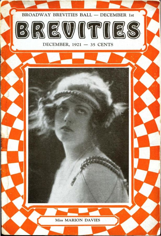 BREVITIES magazine side cover December 1921