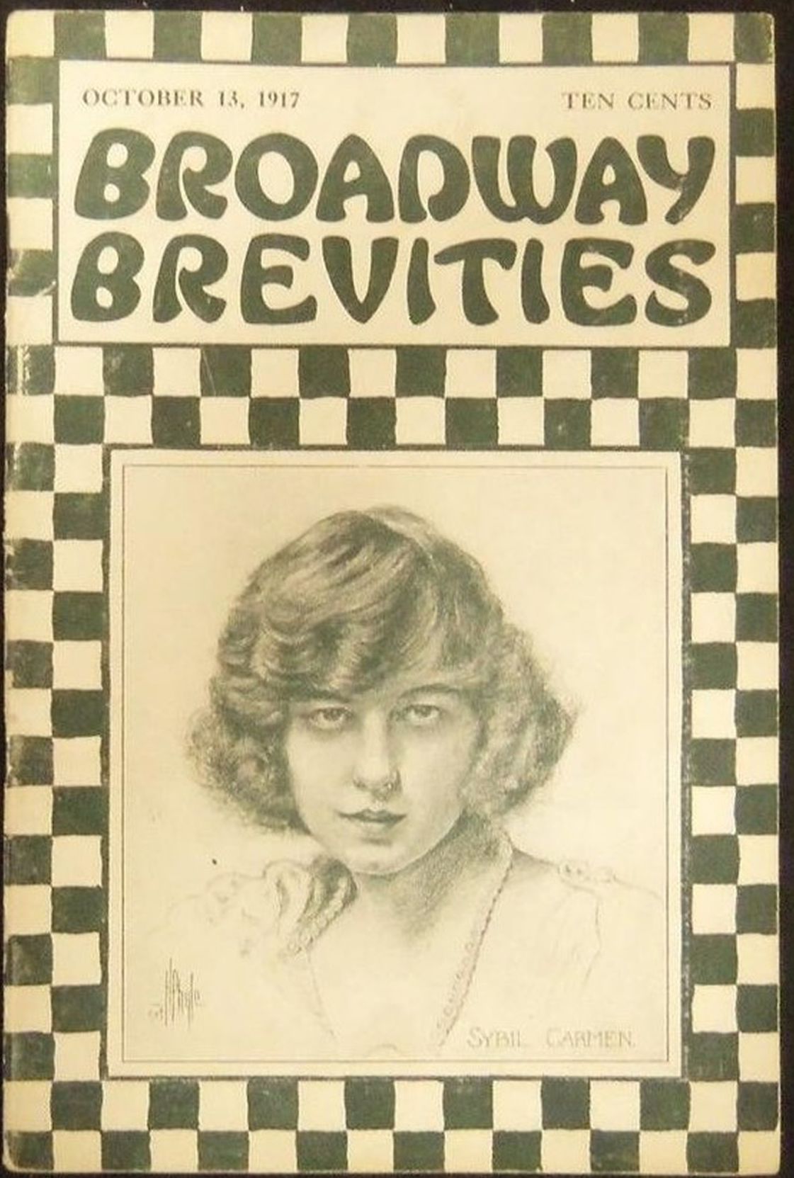 BREVITIES magazine side cover  Vol 2 No  14 13 October 1917