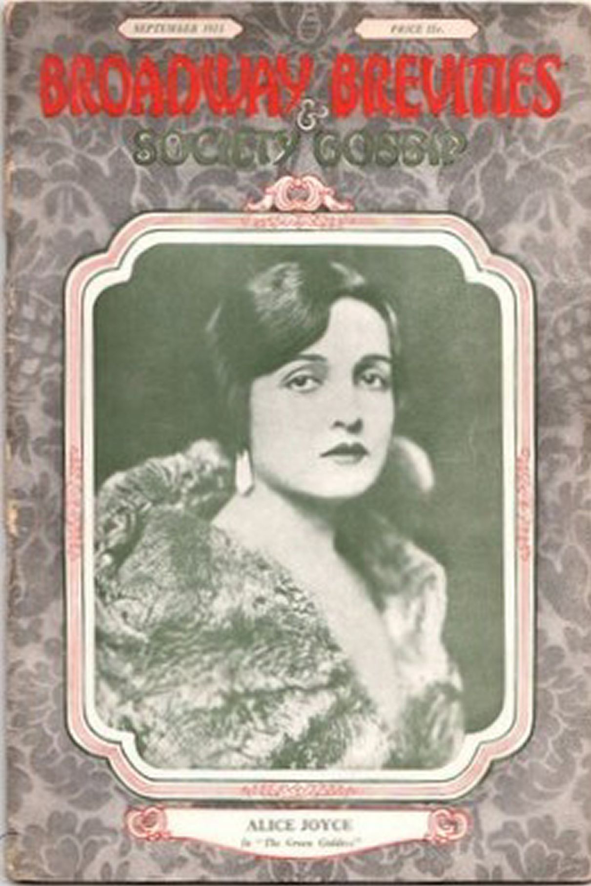 BREVITIES magazine side cover  September 1923
