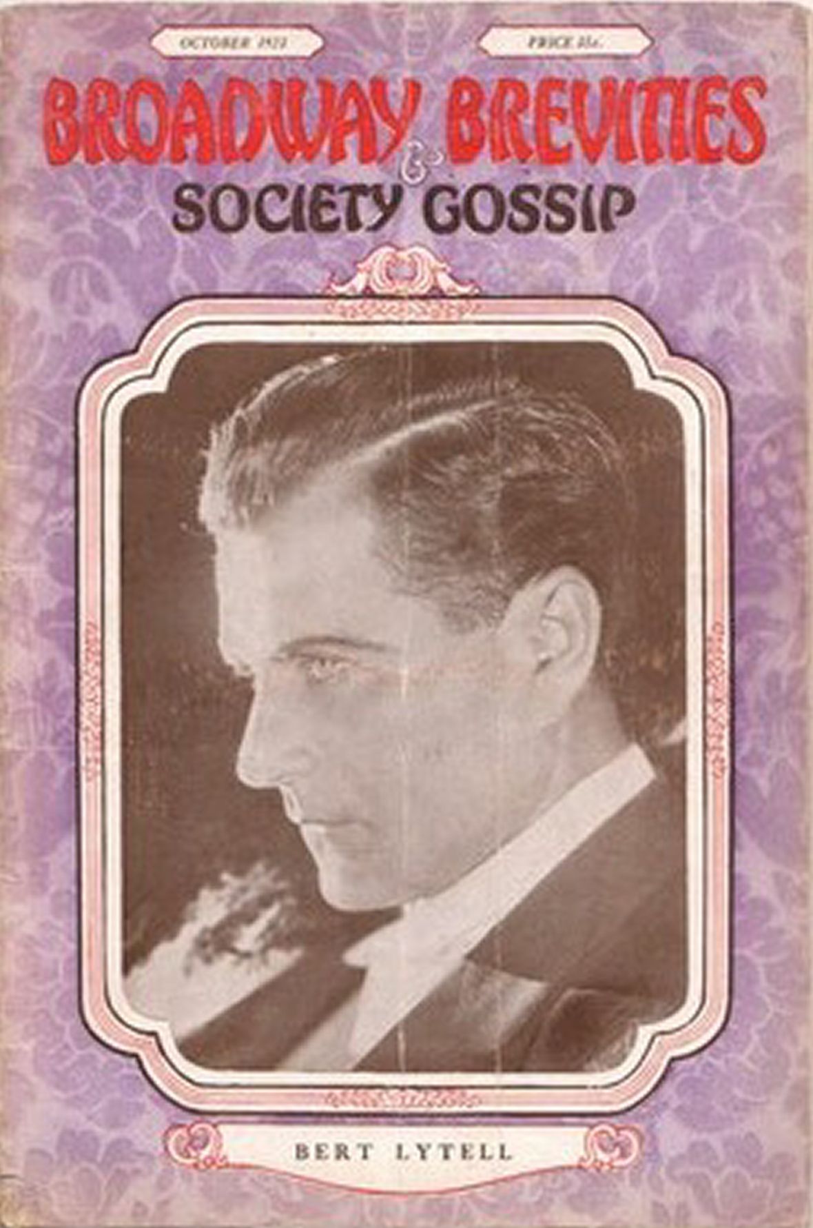 BREVITIES magazine side cover  October 1923