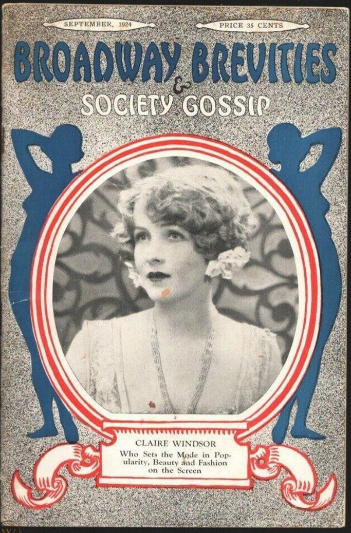 BREVITIES magazine side cover  September 1924