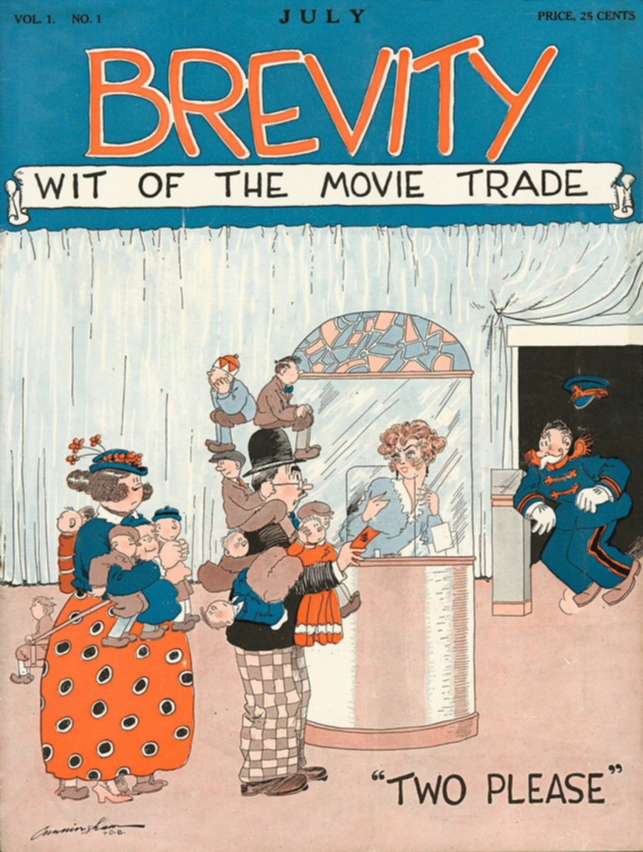 BREVITY magazine side cover  Vol 1 No  1  July 1927