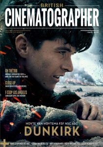 BRITISH CINEMATOGRAPHER magazine side cover Issue 82 July 2017