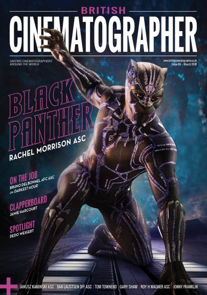 BRITISH CINEMATOGRAPHER magazine cover Issue 86  March 2018