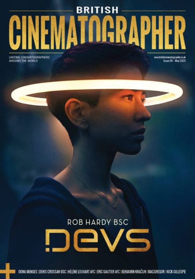 BRITISH CINEMATOGRAPHER magazine side cover Issue 99  May 2020