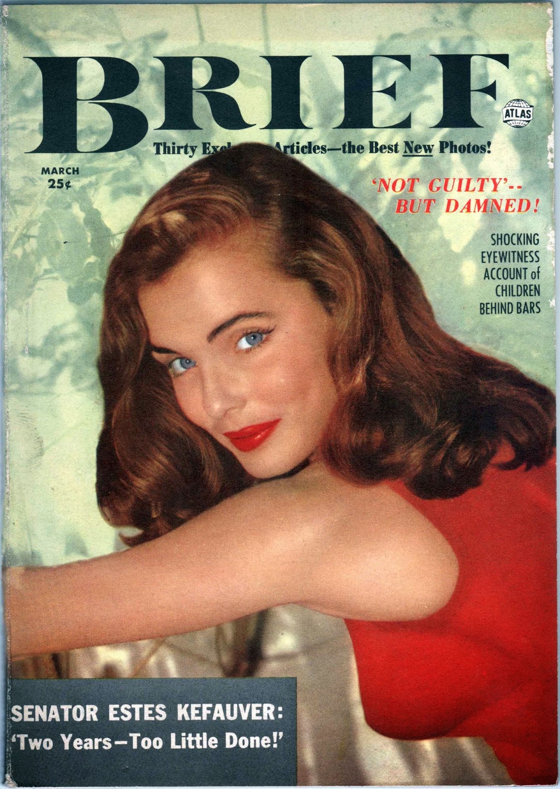 BRIEF magazine side cover Issue 3  Vol 1 No  3  March 1953