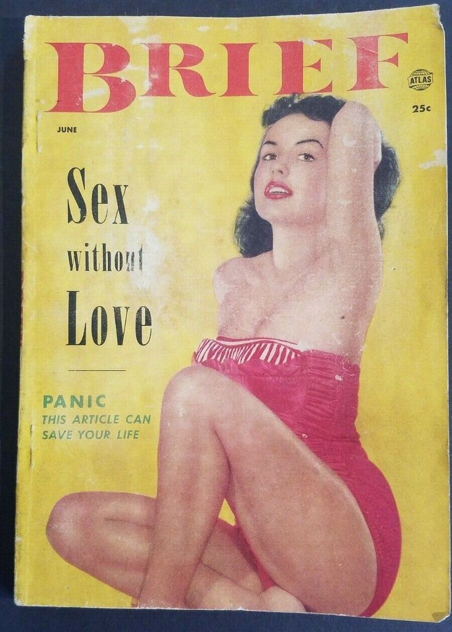 BRIEF magazine side cover Issue 5  Vol 1 No  5  June 1953