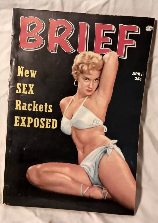 BRIEF magazine side cover  April 1954