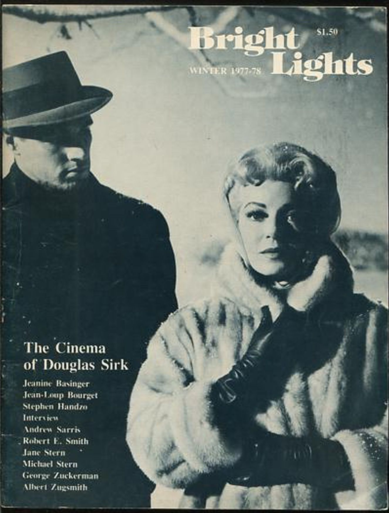 BRIGHT LIGHTS magazine side cover Issue 6  Vol 2 # 2 December 1977