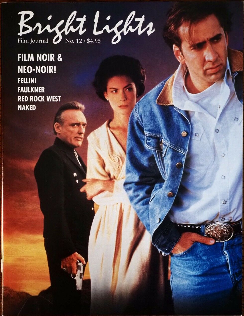 BRIGHT LIGHTS magazine side cover Issue 12 March 1994
