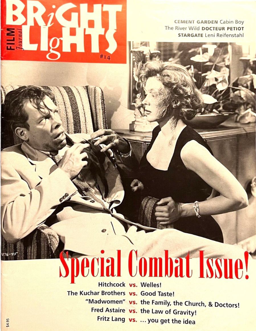 BRIGHT LIGHTS magazine side cover Issue 14 March 1995