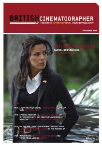BRITISH CINEMATOGRAPHER magazine side cover Issue 17 September 2006