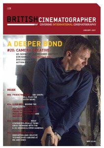 BRITISH CINEMATOGRAPHER magazine side cover Issue 19 January 2007
