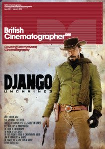 BRITISH CINEMATOGRAPHER magazine side cover Issue 55 January 2013