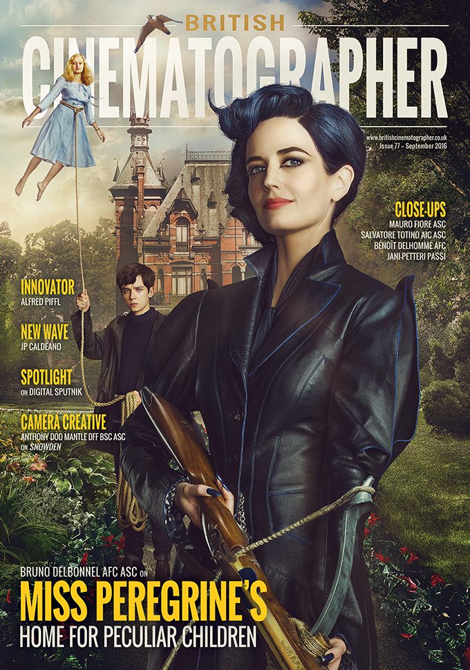 BRITISH CINEMATOGRAPHER magazine side cover Issue 77 September 2016