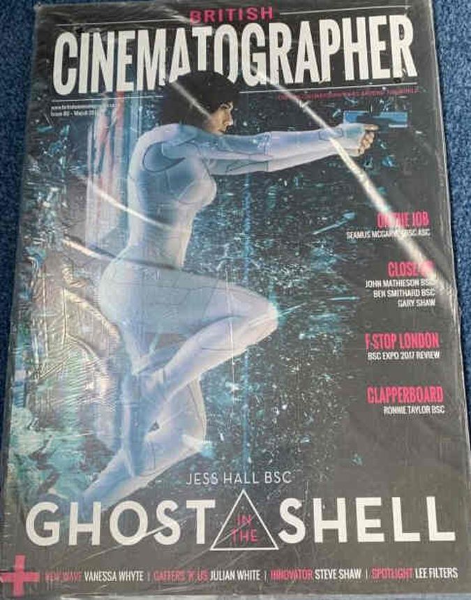 BRITISH CINEMATOGRAPHER magazine side cover Issue 80 March 2017